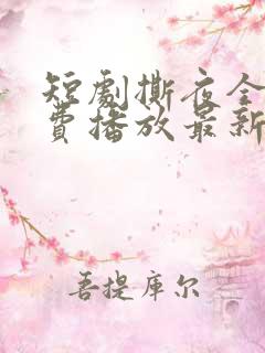 短剧撕夜全集免费播放最新章节