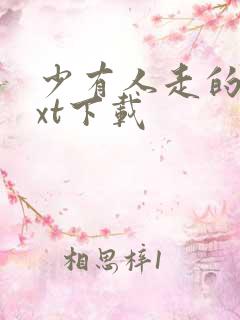 少有人走的路txt下载