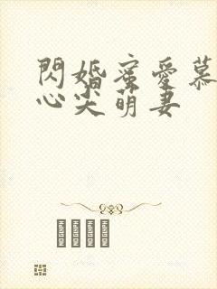 闪婚蜜爱慕少的心尖萌妻
