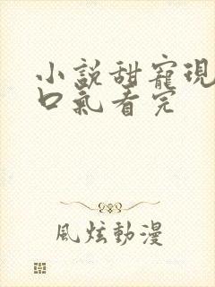 小说甜宠现代一口气看完