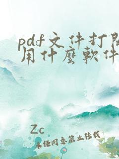 pdf文件打开用什么软件