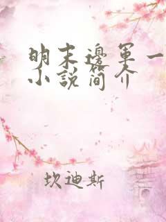 明末边军一小兵小说简介