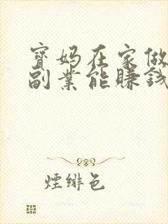 宝妈在家做什么副业能赚钱