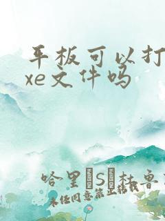 平板可以打开exe文件吗