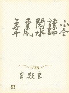 免费阅读小说少年风水师全部