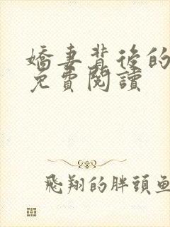 娇妻背后的秘密免费阅读