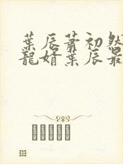 叶辰萧初然上门龙婿叶辰最新章节