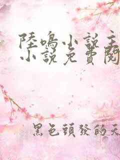 陆鸣小说主角的小说免费阅读全文