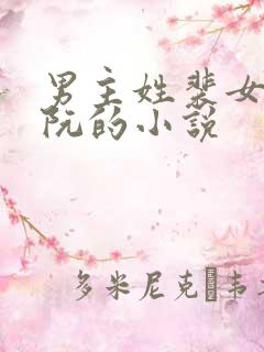 男主姓裴女主姓阮的小说