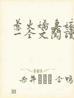 惹火娇妻嫁一送一全文阅读免费