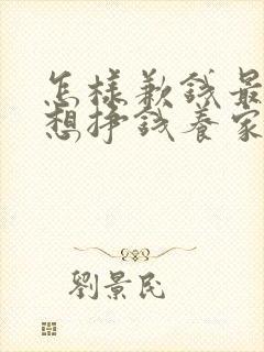 怎样歉钱最快我想挣钱养家?
