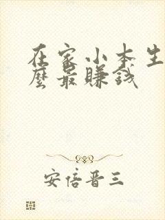 在家小本生意什么最赚钱