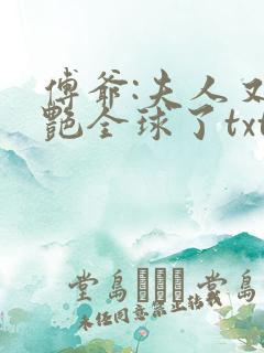 傅爷:夫人又惊艳全球了txt