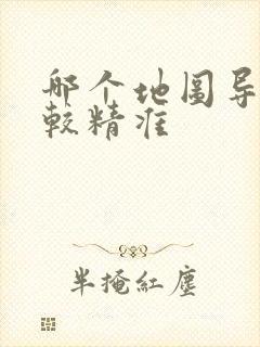 哪个地图导航比较精准
