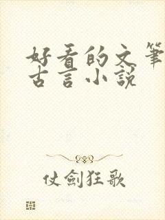 好看的文笔好的古言小说