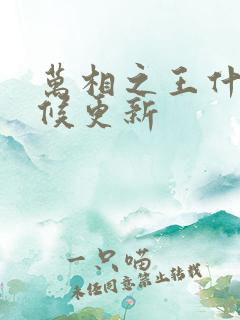 万相之王什么时候更新