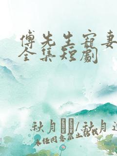 傅先生宠妻无度全集短剧
