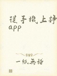 从手机上挣钱的app
