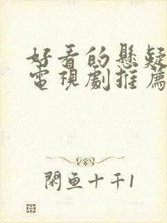 好看的悬疑破案电视剧推荐