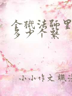 全职法师里面有多少个系