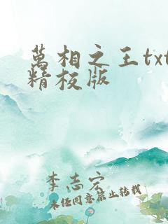 万相之王txt精校版