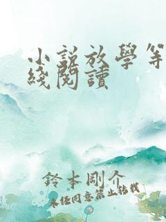 小说放学等我在线阅读