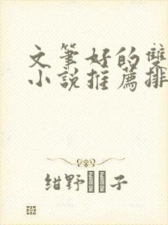 文笔好的双男主小说推荐排行榜