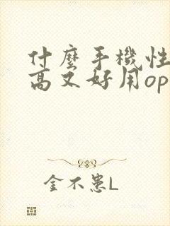 什么手机性价比高又好用oppo