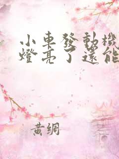 小车发动机故障灯亮了还能开吗