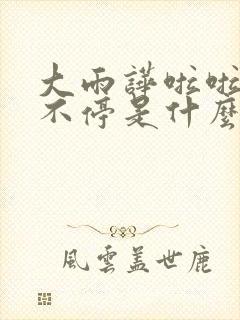 大雨哗啦啦下个不停是什么歌