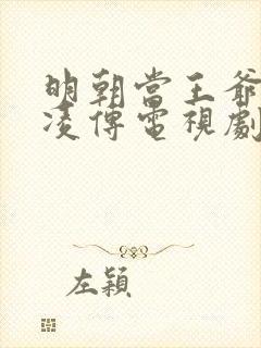 明朝当王爷之杨凌传电视剧