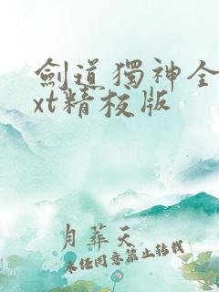 剑道独神全本txt精校版