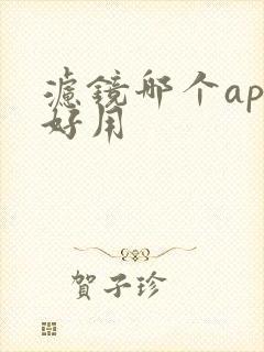 滤镜哪个app好用