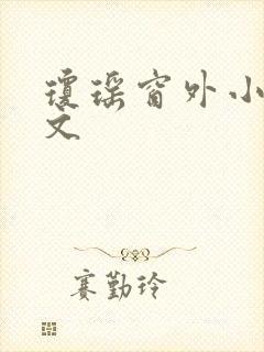 琼瑶窗外小说原文