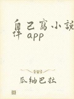 自己写小说的软件 app