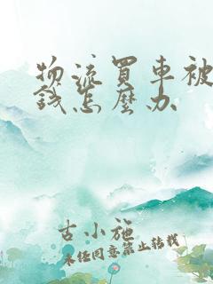 物流买车被骗了钱怎么办