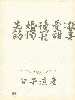 先婚后爱:总裁的独宠甜妻