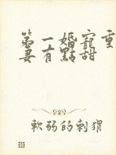 第一婚宠重生娇妻有点甜