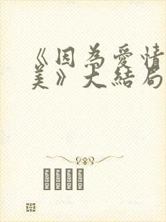 《因为爱情有多美》大结局