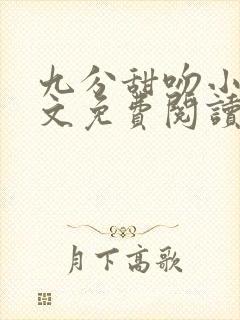 九分甜吻小说全文免费阅读