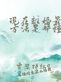 现在离婚最快的方法是哪种