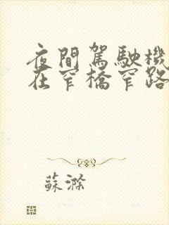 夜间驾驶机动车在窄桥窄路会车怎样使用灯光