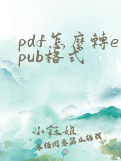 pdf怎么转epub格式