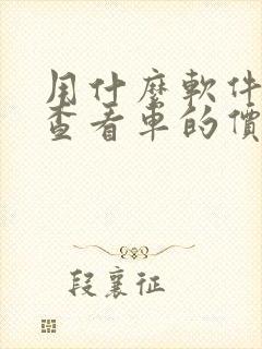 用什么软件可以查看车的价格呢