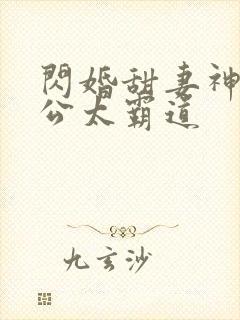 闪婚甜妻神秘老公太霸道