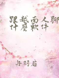 跟越南人聊天用什么软件