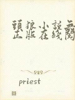 头狼小说无删减正版在线阅读