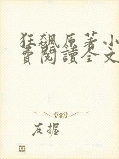 狂飙原著小说免费阅读全文无删减