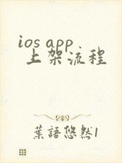ios app 上架流程