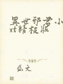 异世邪君小说txt精校版